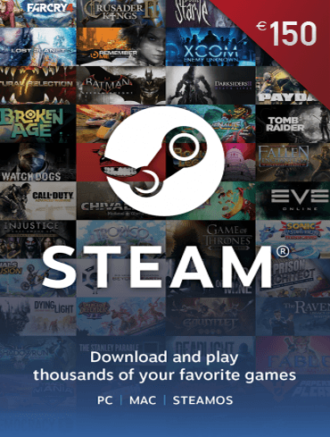 Steam gift card Srbija, Steam poklon kartica – kupite digitalni kod za igre, dodatke i DLC na Steam platformi. Brza isporuka, sigurna kupovina, dostupne vrednosti 150€. Idealno za PC gejmere, popuste i Steam Wallet dopune. Kupi, jeftino, sigurno
