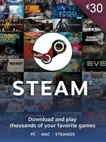 Steam gift card Srbija, Steam poklon kartica – kupite digitalni kod za igre, dodatke i DLC na Steam platformi. Brza isporuka, sigurna kupovina, dostupne vrednosti 30€. Idealno za PC gejmere, popuste i Steam Wallet dopune. Kupi, jeftino, sigurno