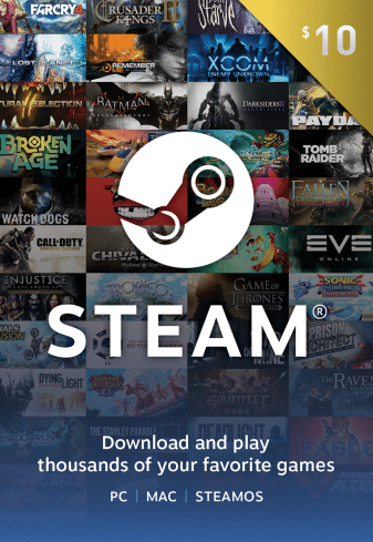 Steam gift card Srbija, Steam poklon kartica – kupite digitalni kod za igre, dodatke i DLC na Steam platformi. Brza isporuka, sigurna kupovina, dostupne vrednosti 5€, 10€, 20€, 50€, 100€, 200 €, 300 €, 400€, 500€, 1000€. Idealno za PC gejmere, popuste i Steam Wallet dopune. Kupi, jeftino, sigurno