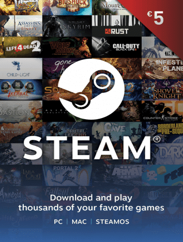Steam Wallet Kartica (Steam Wallet Gift) 5€ - Poklon Kartice Srbija